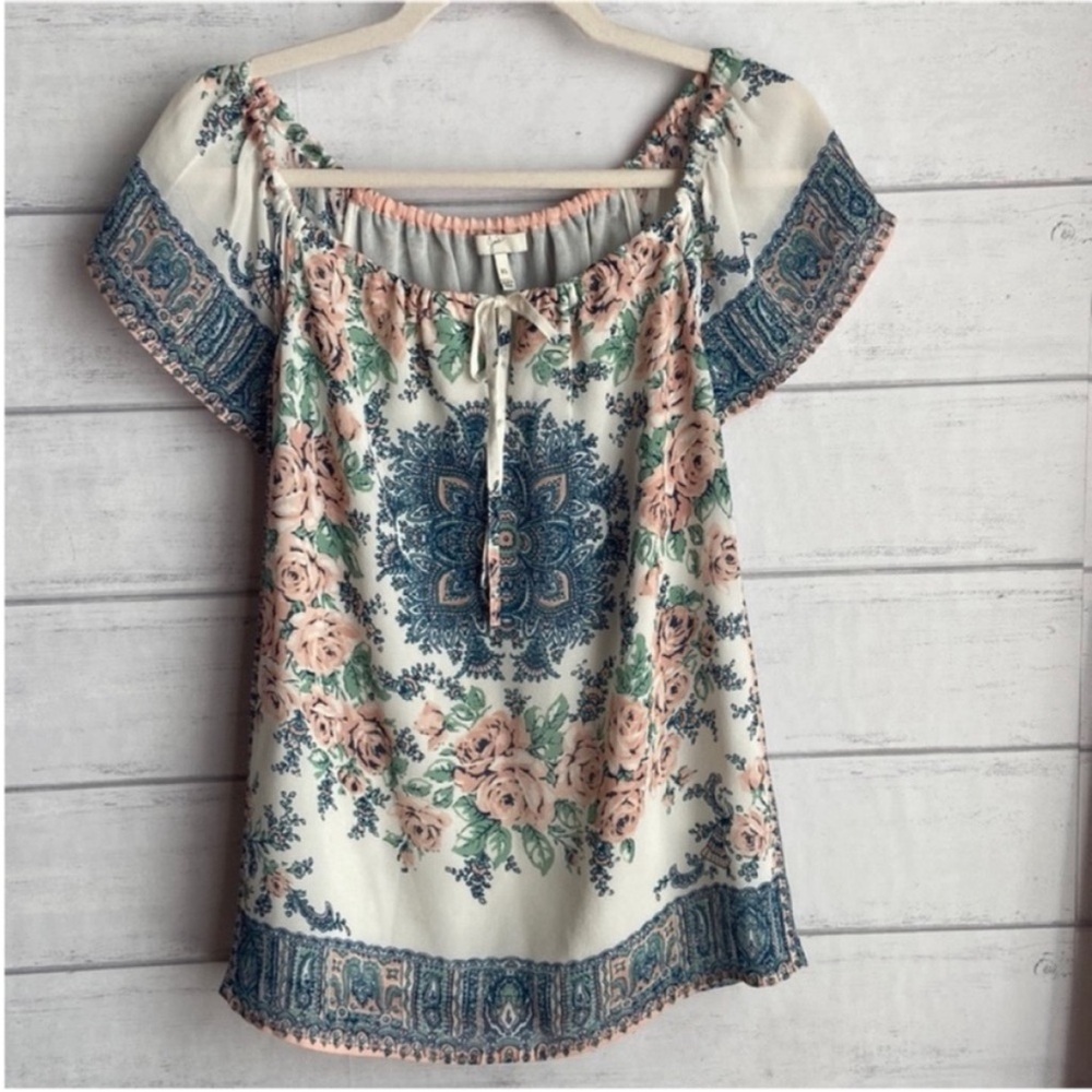 Joie Taj Floral Silk Blouse
